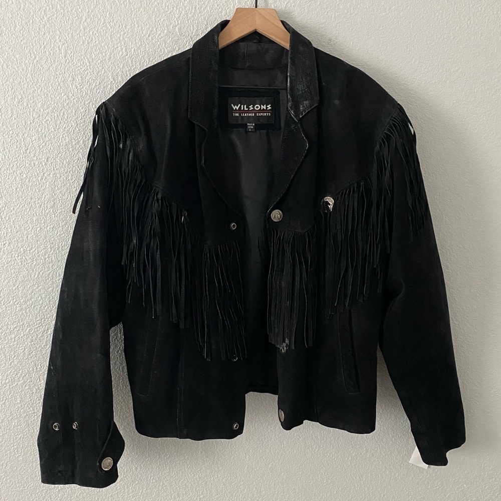 Wilsons | Black leather jacket